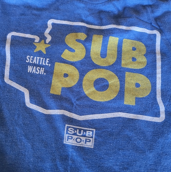 Blue Sub Pop Graphic T-Shirt - Picture 7 of 7